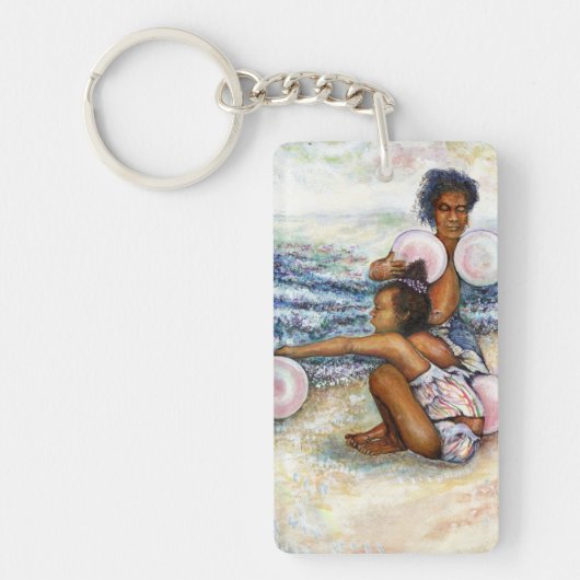 Geobsedeerd door het onmogelijke te overwinnen sleutelhanger (Voorkant)