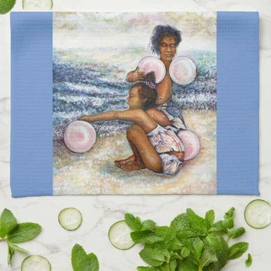 Geobsedeerd door het onmogelijke te overwinnen theedoek (Gevouwen)