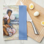 Geobsedeerd door het onmogelijke te overwinnen theedoek (Quarter Fold)