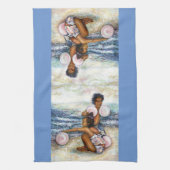 Geobsedeerd door het onmogelijke te overwinnen theedoek (Verticaal)