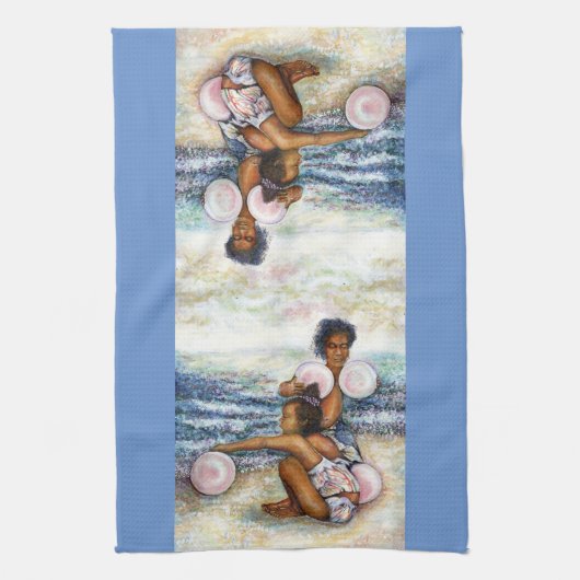 Geobsedeerd door het onmogelijke te overwinnen theedoek (Verticaal)