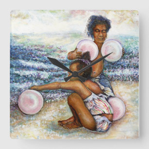 Geobsedeerd door het onmogelijke te overwinnen vierkante klok