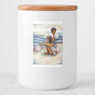 Geobsedeerd door het onmogelijke te overwinnen voedselcontainer etiket