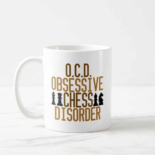 Geobsedeerd door kaas koffiemok (Links)