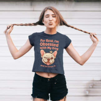 Geobsedeerd door mijn Franse Bulldog Tri-Blend Shirt