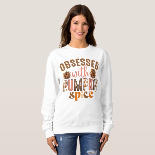 Geobsedeerd door Pumpkin Spice Trui (Voorkant volledig)