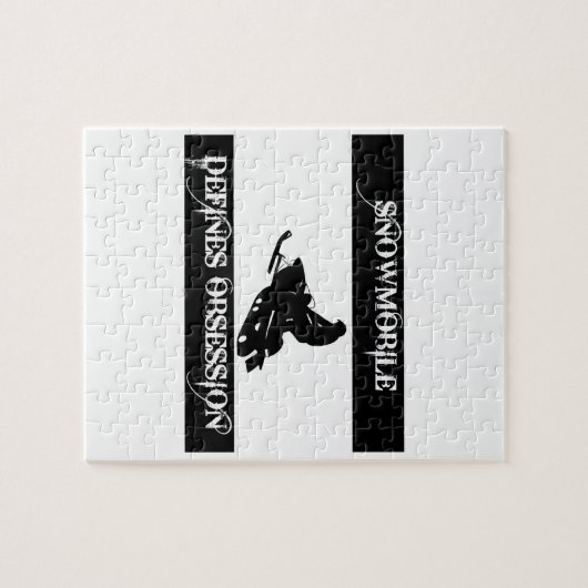 geobsedeerd door sneeuwscooter legpuzzel (Horizontaal)