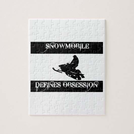 geobsedeerd door sneeuwscooter legpuzzel (Verticaal)