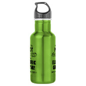 Geobsedeerd elektrisch gitaar waterfles  (Achterkant)