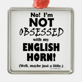 Geobsedeerd Engels Horn Metalen Ornament