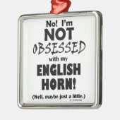 Geobsedeerd Engels Horn Metalen Ornament (Links)