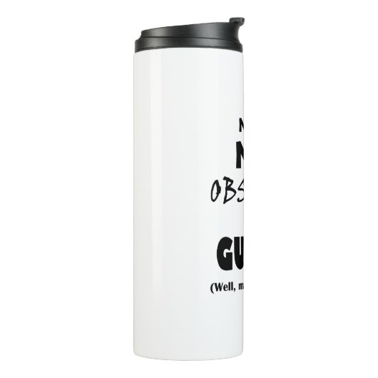 Geobsedeerd gitaar thermosbeker (Gedraaid links)