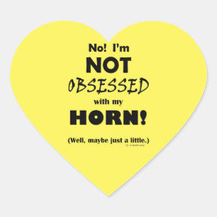 geobsedeerd Horn Heart Sticker