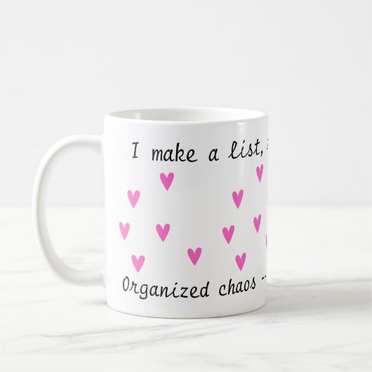 Geobsedeerd organiseerde ik chaos - dat is mijn ro koffiemok (Links)