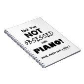 Geobsedeerd Piano Notitieboek (Rechterzijde)