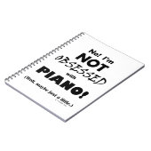 Geobsedeerd Piano Notitieboek (Linkerzijde)