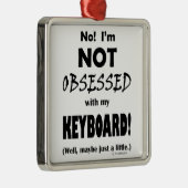 Geobsedeerd toetsenbord metalen ornament (Rechts)