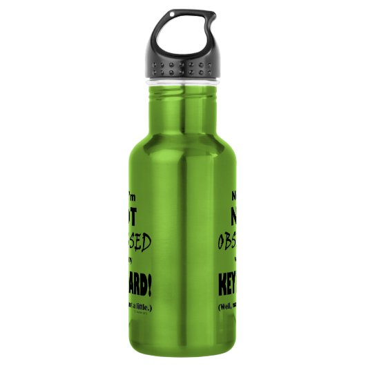 Geobsedeerd toetsenbord waterfles  (Voorkant)