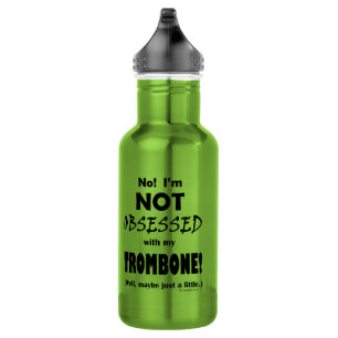 Geobsedeerd trombone waterfles