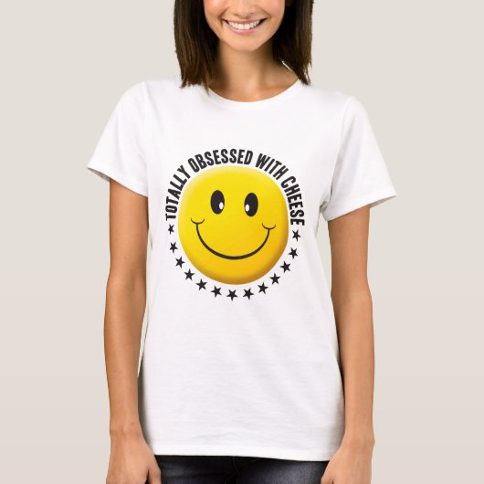 Geobsedeerde kaas t-shirt (Voorkant)