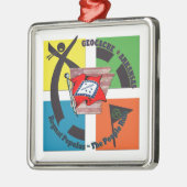 GEOCACHE ARKANSAS MOTTO MENSENREGEL METALEN ORNAMENT (Links)