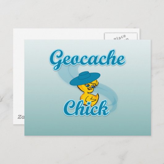 Geocache Chick #3 Briefkaart (Voorkant / Achterkant)