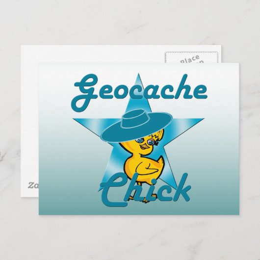 Geocache Chick #7 Briefkaart (Voorkant / Achterkant)