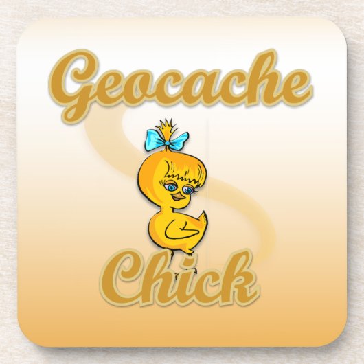 Geocache Chick Drankjes Onderzetter (Voorkant)