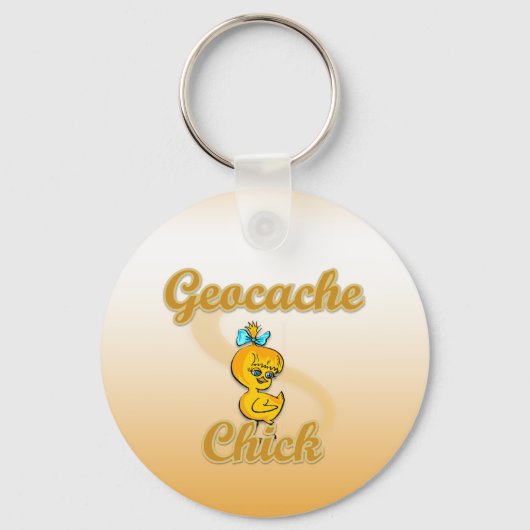 Geocache Chick Sleutelhanger (Voorkant)