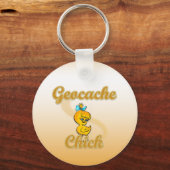 Geocache Chick Sleutelhanger (Voorkant)