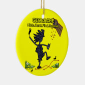 Geocache Huid Hunt Find III Keramisch Ornament (Rechts)