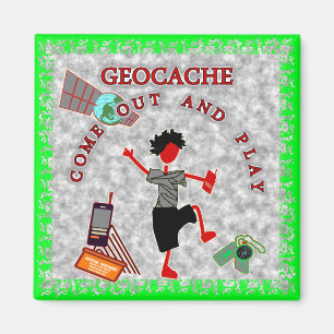 Geocache komt uit en speelt magneet