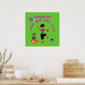 Geocache komt uit en speelt poster (Keuken)