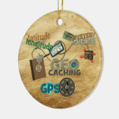 Geocache koorts - Aanpassen Keramisch Ornament (Links)