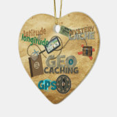 Geocache koorts - Aanpassen Keramisch Ornament (Links)