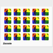 Geocache Logo Vierkante Sticker (Vel)