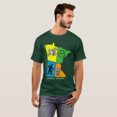Geocache Minnesota 4-Colors Shirt (Voorkant volledig)