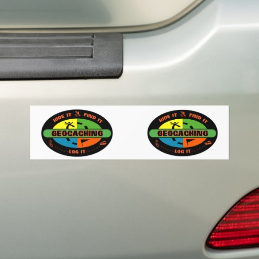 Geocache overlevende bumpersticker (Op auto)