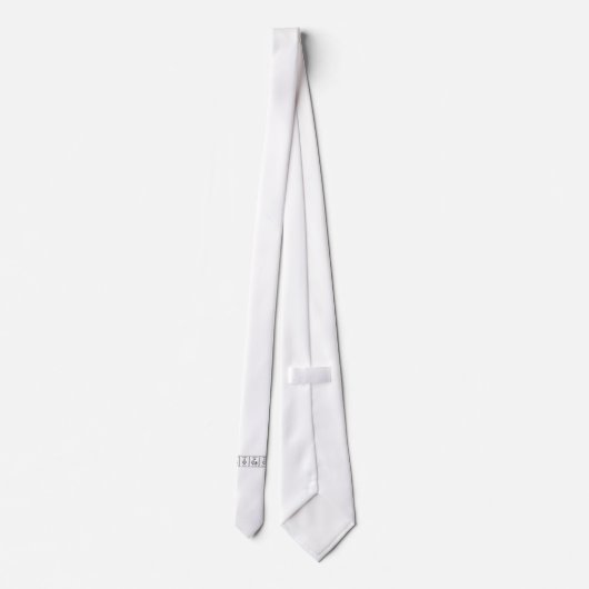 Geocache Periodic Elements Stropdas (Achterkant)