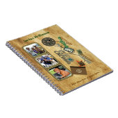 Geocache Triple Photo Journal Notitieboek (Rechterzijde)