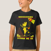 Geocache U zet me aan T-shirt (Voorkant)