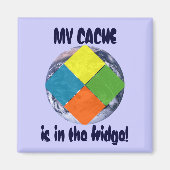 GeoCache World Magneet (Voorkant)