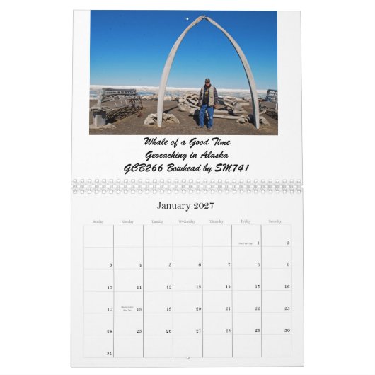 GeocacheAlaska Maandelijkse kalender 2012 (Jan 2027)