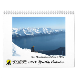 GeocacheAlaska Maandelijkse kalender 2012
