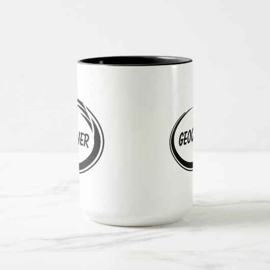 Geocacher Black Splash Mok (Midden)