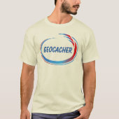 Geocacher Blue Splash T-shirt (Voorkant)