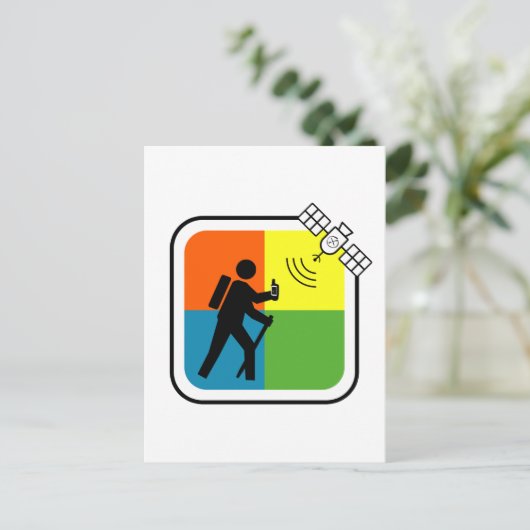 GeoCacher Briefkaart (Staand voorkant)