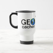 Geocacher Earth Gepersonaliseerd tandstaal Reisbeker (Links)