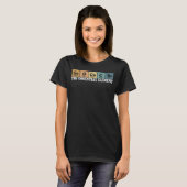 Geocacher Essential Element Retro Geocaching Adven T-shirt (Voorkant volledig)