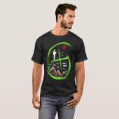 Geocacher  for scavenger hunting treasure hunt t-shirt (Voorkant volledig)